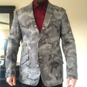 Massif gray camo blazer